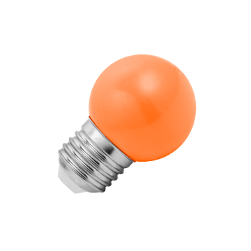 Lighto | LED Ampoule Spherique Plastique | E27 | 1W Orange