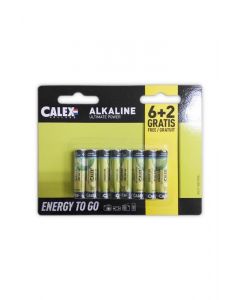 Calex Alkaline penlite AAA Piles 6+2 pcs.