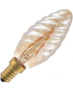 Lighto | LED Ampoules Flamme Torsadées | E14 Dimmable | 2W