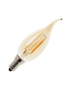 Lighto | LED Ampoule Flamme Tip | E14 | 2W (remplace 20W) Or
