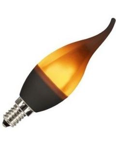 Bailey | LED Ampoule Flamme à pointe | E14 | 1W (remplace 5W) Dépolie