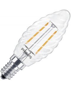 Philips | LED Ampoule Flamme Torsadée | E14 | 2,3W (remplace 25W)