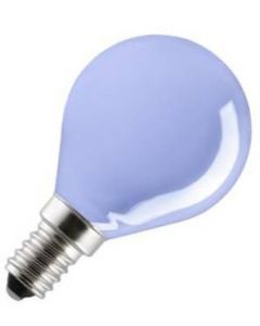 Ampoule à Incandescence Sphérique | Petite Culot E14 | 15W Bleu