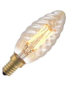 SPL LED Filament Ampoule flamme torsadée | 4W E14 | Dimmable Or