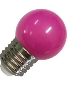Lighto | LED Ampoule Spherique Plastique | E27 | 1W Violet