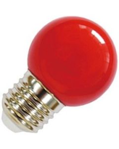 Lighto | LED Ampoule Spherique Plastique | E27 | 1W Rouge
