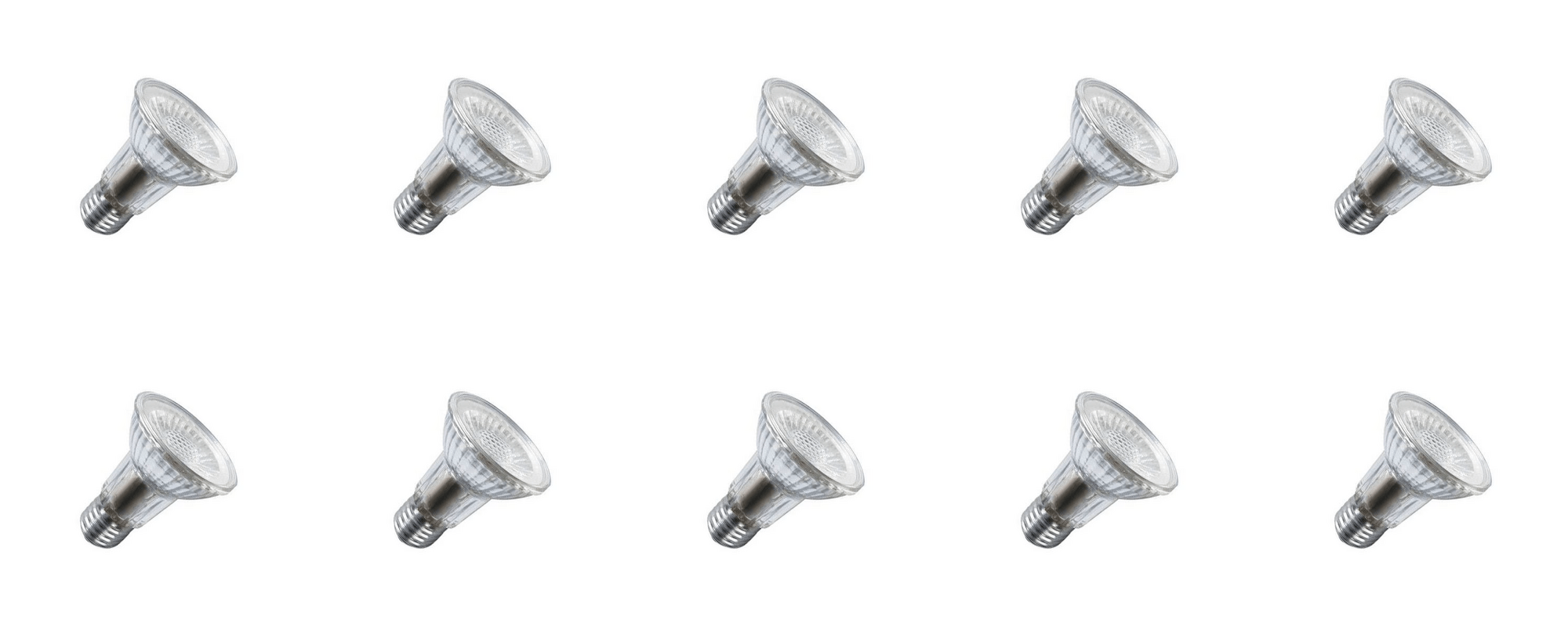 Lighto | Lampe LED | Gros culot E27 | Spot | Clair | 63mm | 5W | 10 pièces