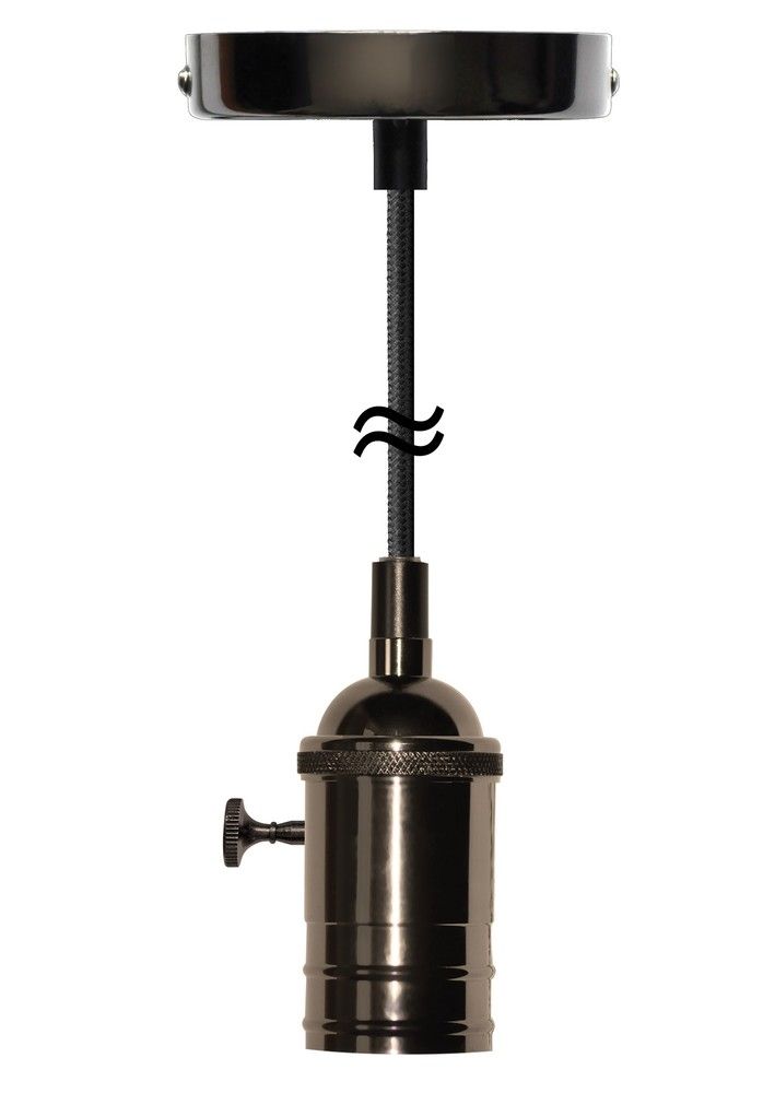 Segula cordon de suspension bouton rotatif noir E27