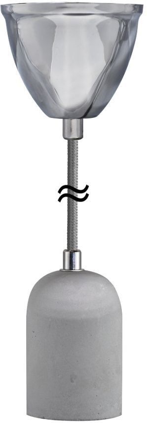 Segula Dallas cordon de suspension argent/gris E27