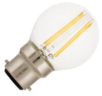 Bailey | Lampe à boule LED | Raccord à baïonnette B22d | 4W (remplace 40W)