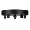 Capuchon de plafond Bailey métal noir multi-câble 5