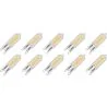 Lighto | Ampoule LED | Douille G9 | Ampoule à insérer | Claire | 13mm | 2W | Lot de 10