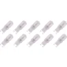 Lighto | Ampoule LED | Culot G9 | Lampe à enficher | Claire | 12mm | 2,5W | Lot de 10
