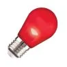 Lighto | Filament LED | Grande douille E27 | Rouge | Ampoule boule | 45mm | 2W | Dimmable | Convient pour câble barbelé