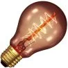 Lampe à fil de carbone | Grande douille E27 | 40W Gold