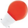 Bailey | Ampoule LED | Raccord à baïonnette B22d | Lampe à boule | Rouge | 45mm | 1W