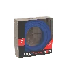 Calex | Câble sous gaine textile | 2x0,75mm² | 1,5M | Bleu | 60W