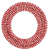 Calex | Câble sous gaine textile | 2x0,75mm² | 1,5M | Rouge/Blanc | 60W