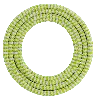 Calex | Câble sous gaine textile | 2x0.75mm² | 1.5M | Tilleul/Blanc | 60W