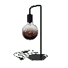 Calex | Lampe de table U-Line | Noir | Prise E27 | Avec interrupteur on/off | Max. 1x60W | H53cm | 150cm de câble