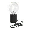 Calex | Luminaire de table | Rond | Noir | Raccord E27