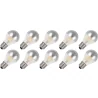 Lighto | Filament LED | Culot large E27 | Ampoule standard | Claire | 60mm | 4W | Lot de 10