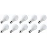 Lighto | Ampoule LED | Grande douille E27 | Ampoule standard | Opale | 60mm | 7W | 10 pièces