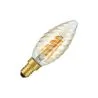 SPL | Filament LED | Petit modèle E14 | Lampe Bougie Torsadée | Lumineuse | Or | 4W | Dimmable