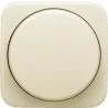 Plaque de recouvrement BJ avec bouton rotatif crème