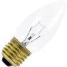 Lampe à incandescence | Grand modèle E27 | Lampe à bougie | Transparente | 35mm | 40W