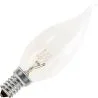 Ampoule E14 | Embout de lampe à bougie | Transparente | 35mm | 25W