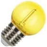 Bailey 5x Ball Bulb Yellow | LED Filament 0.6W | Large fitting E27 Plastic