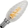 SPL | Lampe bougie LED torsadée | Petite douille E14 Dimmable | 4W (remplace 25W)