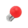 Lighto | Ampoule LED | Grande douille E27 | Ampoule boule | Rouge | 45mm | 1W