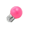 Lighto | Ampoule LED | Grande douille E27 | Ampoule boule | Rose | 45mm | 1W