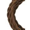 Câble textile Bailey torsadé 2 fils marron 3m