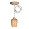 Bailey | Luminaire suspendu Bois | Grande douille E27 | 60W