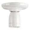 Plafonnier Bailey en porcelaine E27 blanc