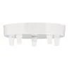 Capuchon de plafond Bailey métal blanc multi avec 5 porte-câbles