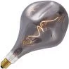 Lighto | filament LED | grande douille E27 | goutte d'eau | noir | 165mm | 4W