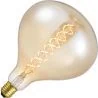 Lighto | Filament LED | Grande douille E27 | Lampe Superlux | Or | 160mm | 6W