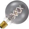 Lighto | Filament LED | Grande douille E27 | Globelamp | Noir | 95mm | 5W
