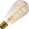 Lighto | Filament LED | Grande douille E27 | Lampe Edison | Or | 64mm | 4W
