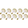 Lighto | Filament LED | Gros culot E27 | Lampe globe | Doré | 95mm | 4W | Lot de 10