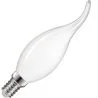 Lighto | Filament LED | Petit raccord E14 | Embout pour lampe à bougie | Transparent | 35mm | 5W