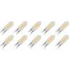 Lighto | Ampoule LED | Douille G9 | Ampoule à insérer | Claire | 13mm | 2W | Lot de 10