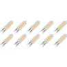 Lighto | Ampoule LED | Culot G9 | Lampe à insérer | Claire | 13mm | 3W | Lot de 10