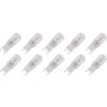 Lighto | Ampoule LED | Culot G9 | Lampe à enficher | Claire | 12mm | 2,5W | Lot de 10