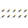 Lighto | Ampoule LED | Raccord G4 | Ampoule à enficher | Clair | 9mm | 1W | 10 pièces