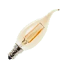 Lighto | LED Ampoule Flamme Tip | E14 | 2W (remplace 20W) Or
